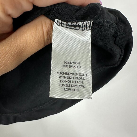 2/$30 White House Black Market Cropped Knit Tank Top Black Small #A0120 - Picture 5 of 7